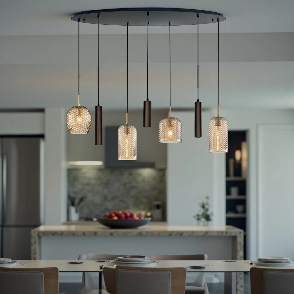 Mix and Match 92 XLK met Yora bruin ovaal 120cm 7-lichts