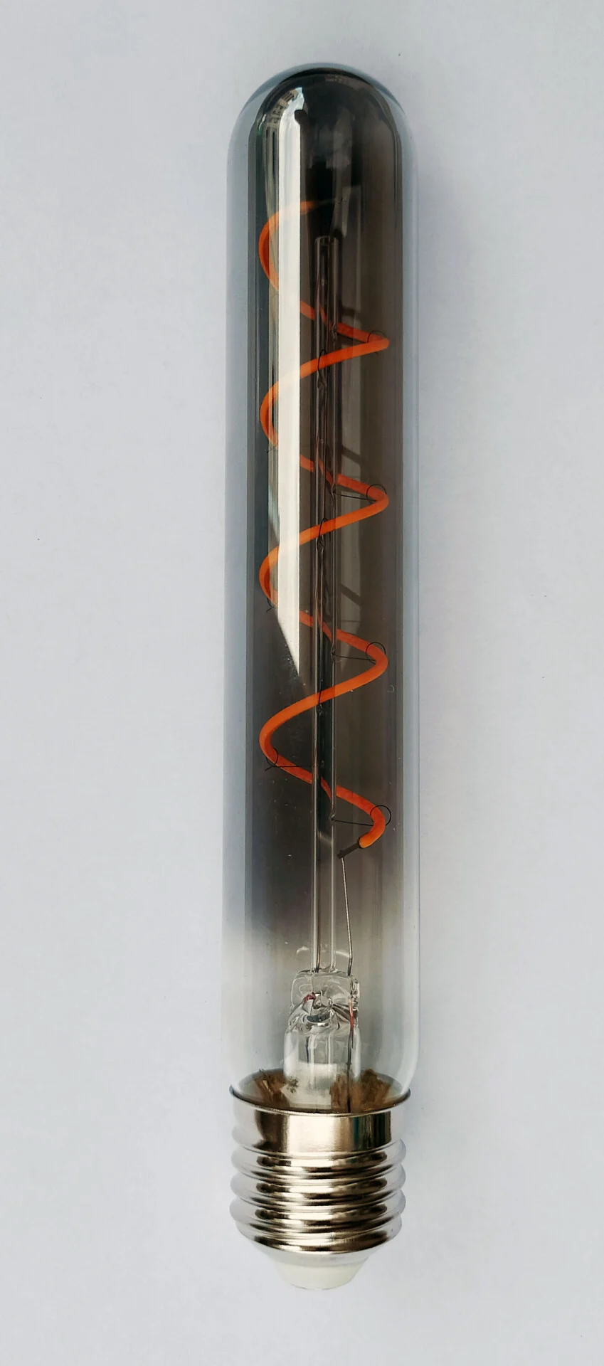 E27 dimbare LED filament lamp spiraal 18,5cm smoke 2000K