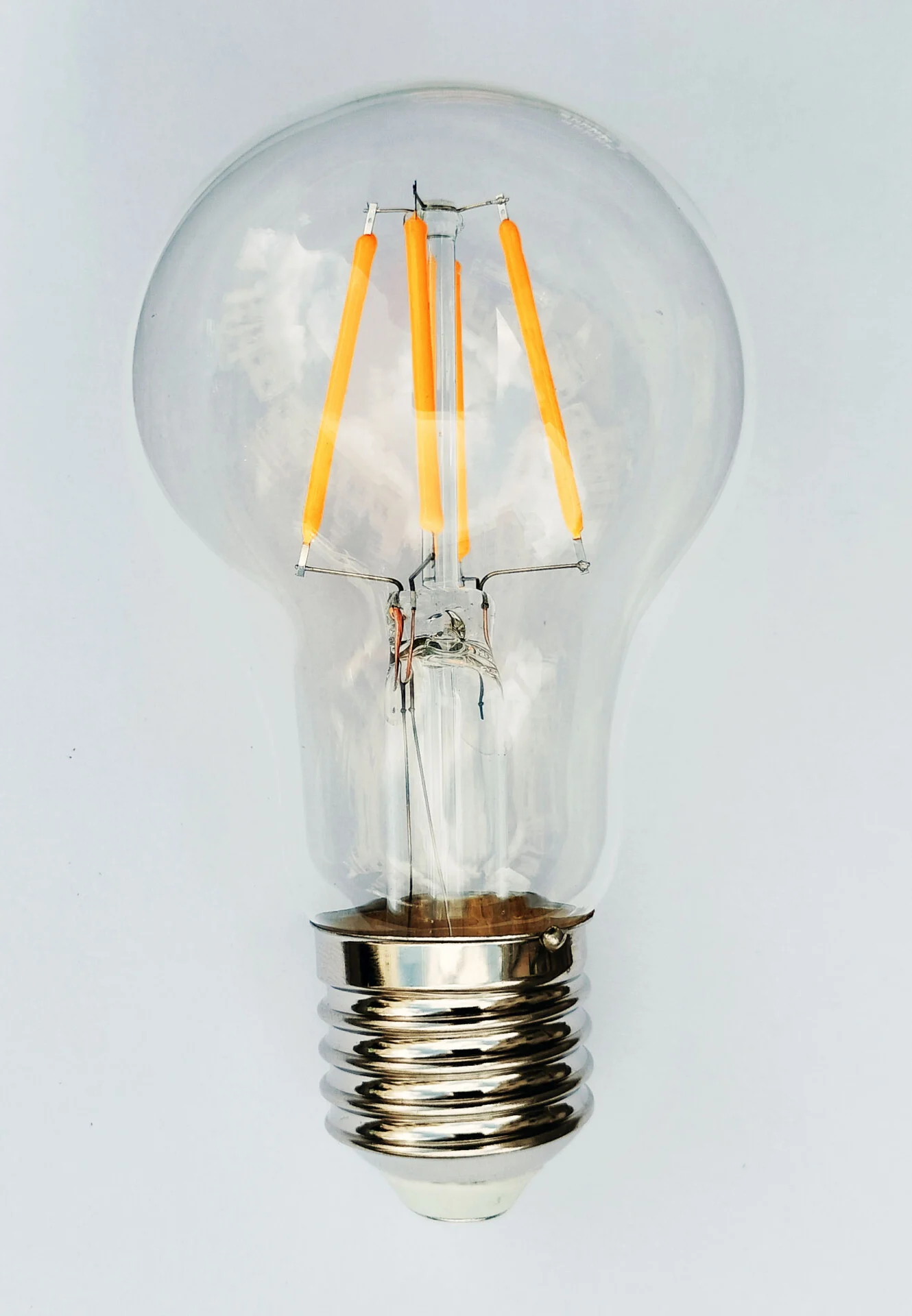 E27 dimbare LED filamentlamp deco 6 cm clear glas 1800K